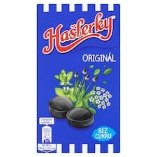 Hašlerky Originál bonbóny s příchutí bylin a mentolu v krabičce 35g