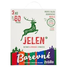 Jelen Barevné prádlo prací prášek s mýdlovým základem 60 praní 3kg