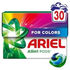 Ariel Allin1 PODS Tekutý Prací Prostředek, Kapsle Na Barevné Prádlo, 30 Praní