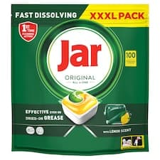 Jar Original All In One Kapsle Do Automatické Myčky Nádobí Lemon, 100 ks