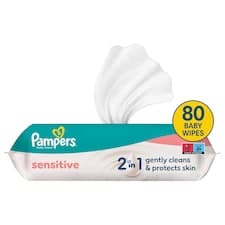 Pampers Sensitive Baby Dětské Čisticí Ubrousky 1 Balení 80 Ubrousků = 80 Čisticích Ubrousků