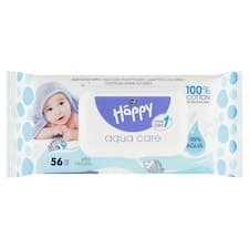 Happy Vlhčené ubrousky 56 ks