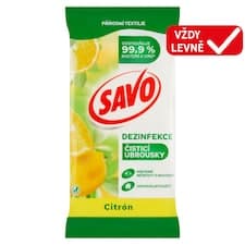 Savo Citrón Dezinfekční čistící ubrousky 30 ks