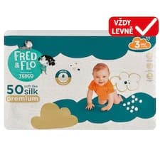 Fred & Flo Premium pleny 3 Midi 5-9 kg 50 ks