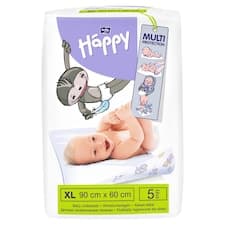 Bella Baby Happy Dětské hygienické podložky XL 90 cm x 60 cm 5 ks