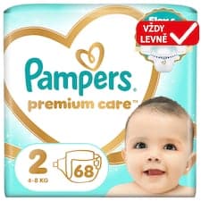Pampers Premium Care Velikost 2, 68 Plenek, 4kg-8kg