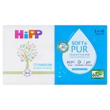 HiPP Soft & Pur čisticí vlhčené ubrousky 3 x 48 ks