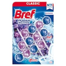 Bref Power Active Lavender tuhý WC blok 3 x 50g