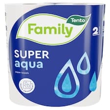 Tento Family Super Aqua papírové utěrky 2 vrstvy 2 role