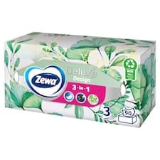 Zewa Deluxe Design papírové kapesníčky 3 vrstvé 90 ks