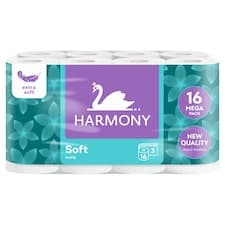 Harmony Soft White toaletní papír 3 vrstvy 16 ks