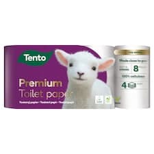 Tento Premium toaletní papír 4 vrstvy 8 rolí