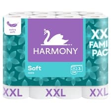 Harmony Soft White toaletní papír 3 vrstvy 24 ks