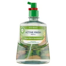 Air Wick Active Fresh Náplň na vodní bázi do automatického difuzéru dub a santalové dřevo 228ml