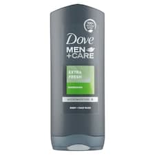Dove Men+Care Extra Fresh sprchový gel na tělo a obličej 400ml