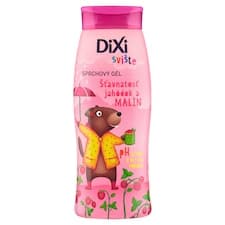 Dixi Svište sprchový gel šťavnatost jahůdek a malin s vůní čerstvých jahůdek a malin 400ml