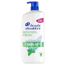 Head & Shoulders Menthol Fresh Šampon proti Lupům, 800 ml Pumpička. Každodenní Použití