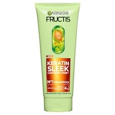 Garnier Fructis Keratin Sleek šampon na suché a krepaté vlasy, 200 ml