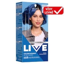 Schwarzkopf Live Colour Moment Semi-Permanent barva na vlasy 095 jiskřivě modrá