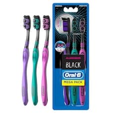 Oral-B – OM026 123 Shiny Clean Zubní Kartáček – Odstraňuje Způsobující Plak, 40 Střední  Vlákna