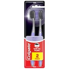 Colgate High Density Charcoal zubní kartáček měkký 2ks