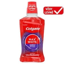 Colgate Max White Purple Reveal ústní voda bez alkoholu 500 ml
