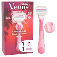 Gillette Venus ComfortGlide Miami S Vůní Sugarberry Dámský Holicí strojek Náhradní Hlavice Holicí