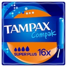 Tampax Pearl Compak Super Plus Tampony S Aplikátorem ×16