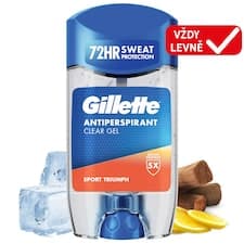 Gillette Sport Triumph Antiperspirant Čirý Gel pro Muže 70 ml