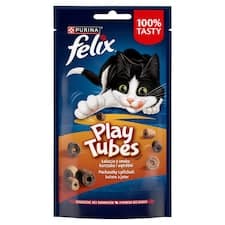 Felix Play Tubes pamlsky pro kočky kuře, játra 50g