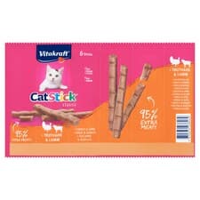 Vitakraft Cat Stick Classic + krůta & jehně 6 ks 36g