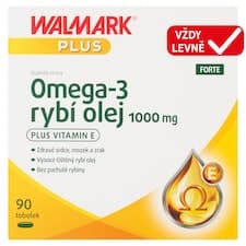 Walmark Plus Omega-3 rybí olej Forte 1000 mg doplněk stravy 90 tobolek 123,8g
