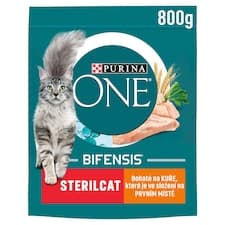 Purina ONE Bifensis Sterilised granule pro kočky kuře 800g