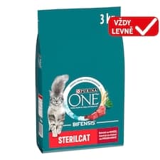 Purina ONE Bifensis Sterilised granule pro kočky hovězí 3kg