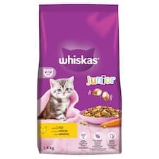 Whiskas Junior s lahodným kuřecím 1,4kg