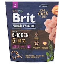 Brit Premium by Nature Adult S kompletní krmivo pro psy 1kg