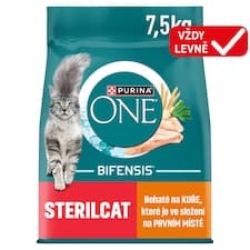 Purina ONE Bifensis Sterilised granule pro kočky kuře 7,5kg