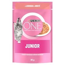 Purina ONE Junior kapsička pro koťata losos ve šťávě 85g