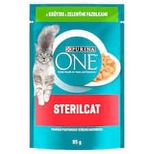 Purina ONE Sterilised kapsička pro kočky krůta ve šťávě 85g