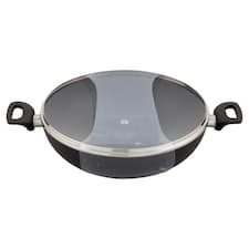 Go Cook Pánev Wok se skleněnou poklicí 32 cm