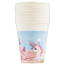 Decorata Party Unicorn papírové poháry 200 ml 8 ks