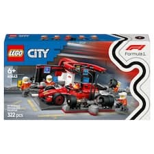 LEGO City 60443 Zastávka v boxech F1 a personál s vozem Ferrari