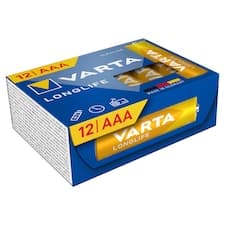 Varta Longlife AAA alkalické baterie 12 ks