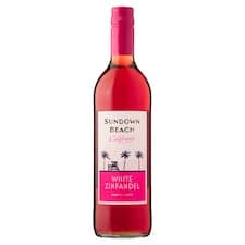 Sundown Beach California White Zinfandel růžové víno polosladké 750ml