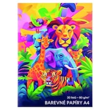 Barevné papíry A4 20 listů