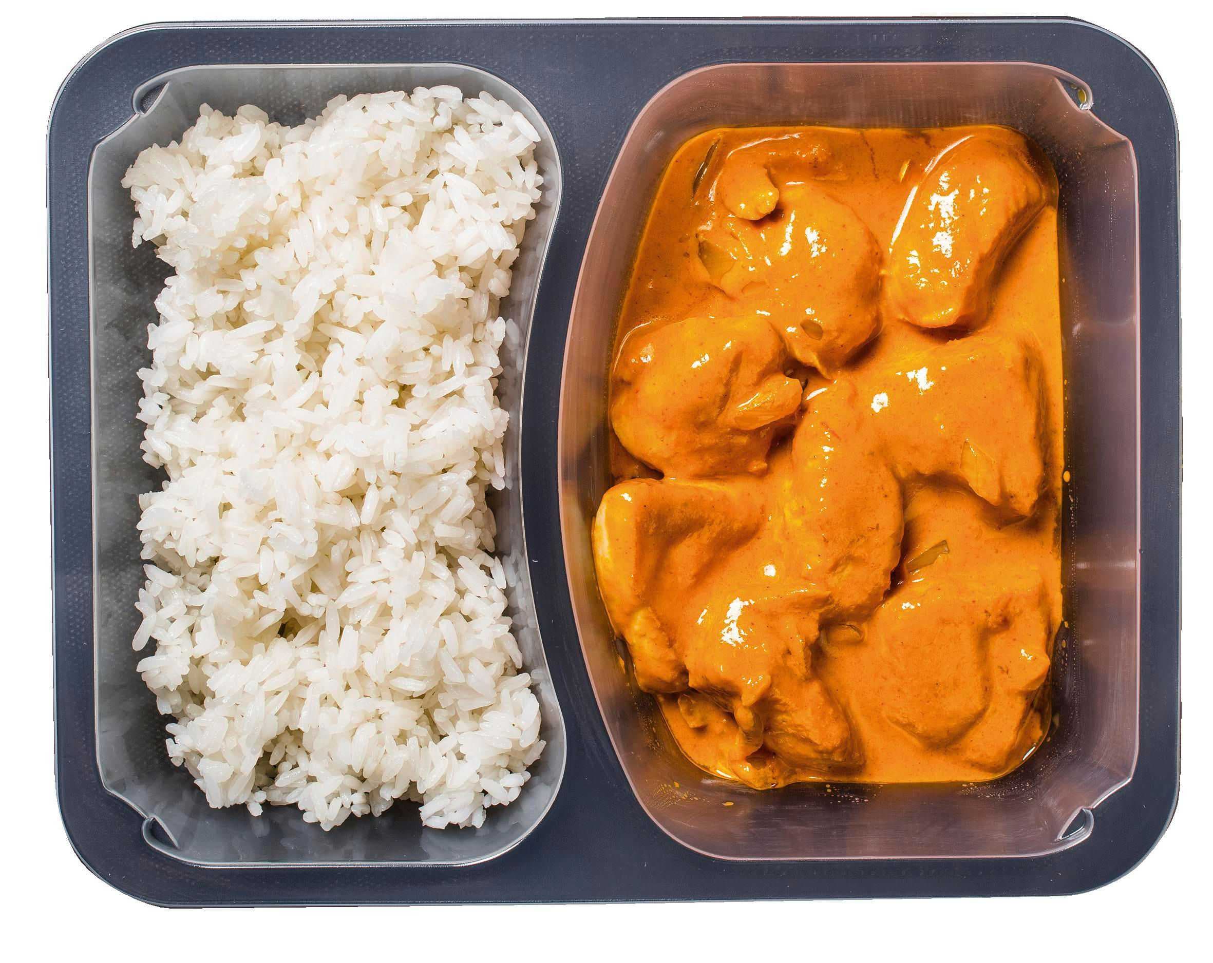 Butter tomato s kuřecím masem, rýže 400 g