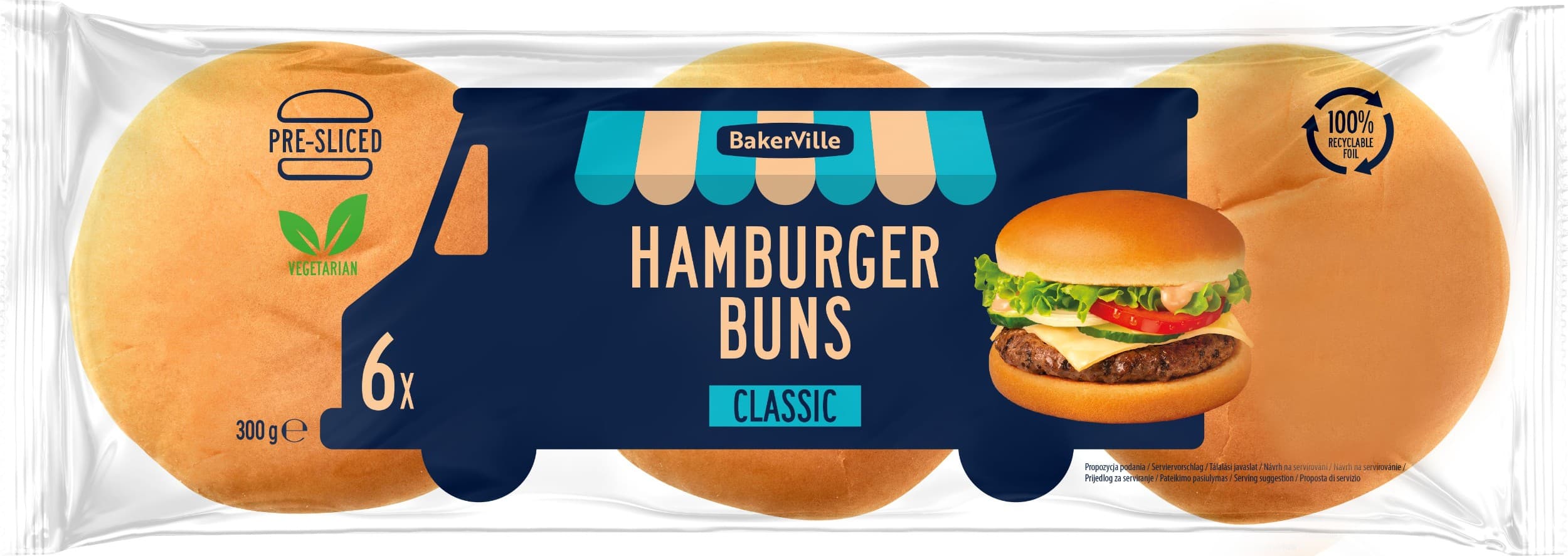 Bakerville Hamburger Classic 300g (6x50g)