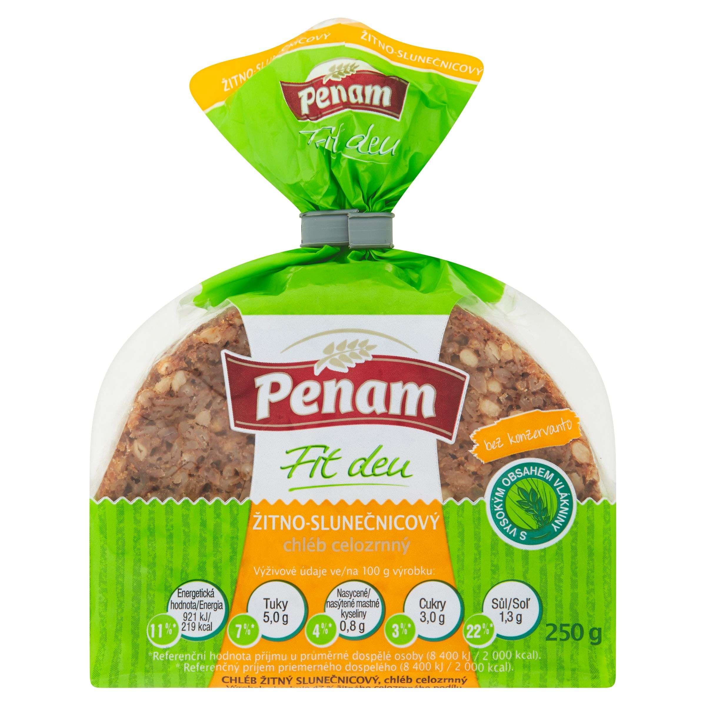 Penam Fit Chléb žitnoslunečnicový celozrnný 250 g
