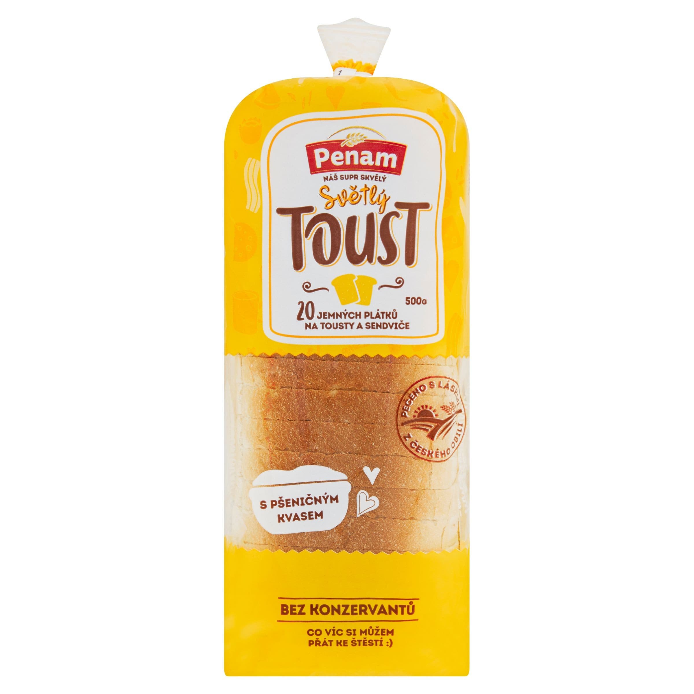 Penam Chléb toustový světlý 500 g