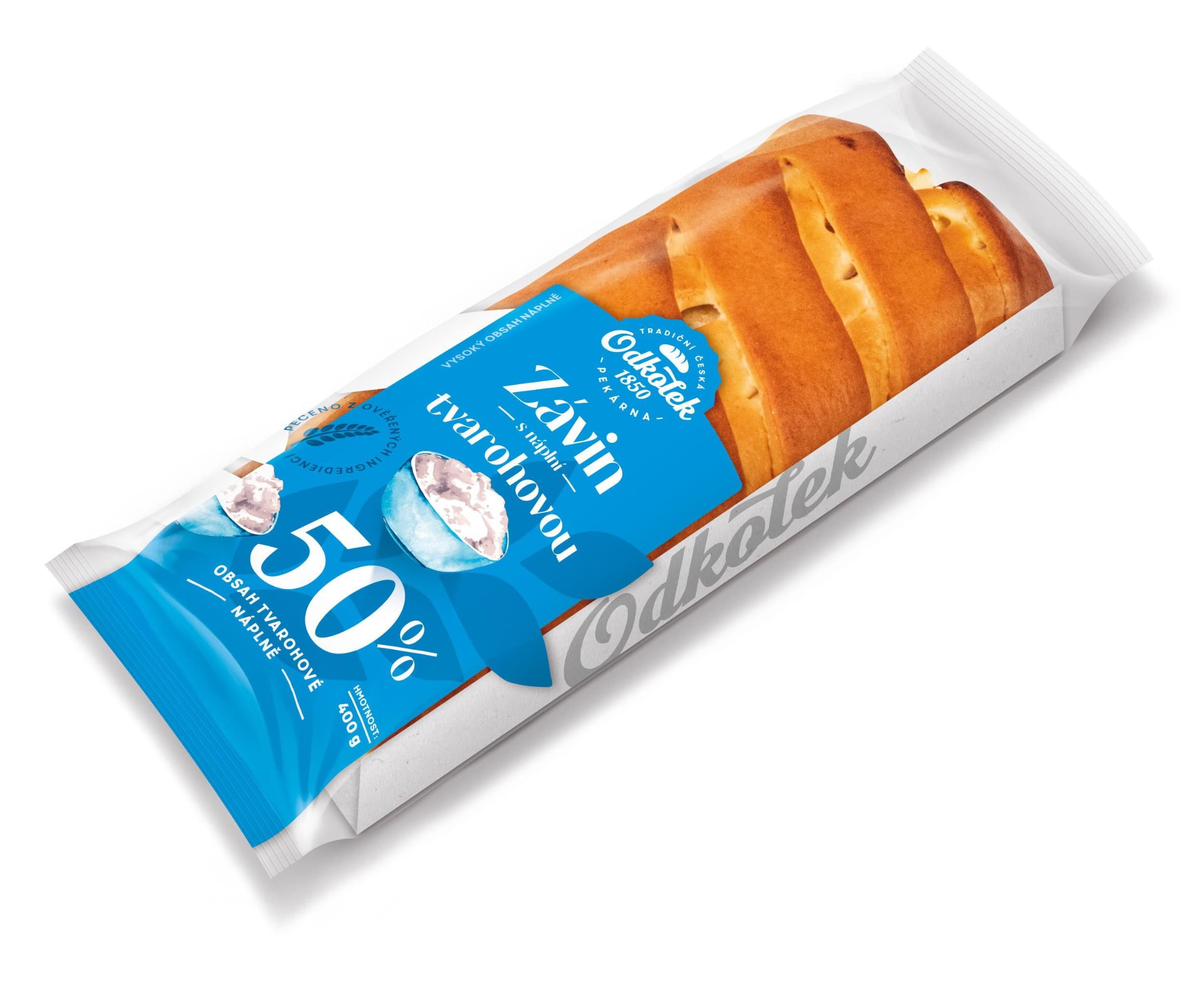 Odkolek Závin s náplní tvarohovou - náplň 50%, 400g